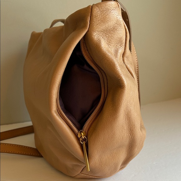The Sak Collective Leather Camel Tan Hobo Crossbody Bag - Picture 6 of 13